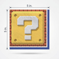 Super Mario Bros Beverage Napkins - 16-Pack - 5 In. X 5 In.