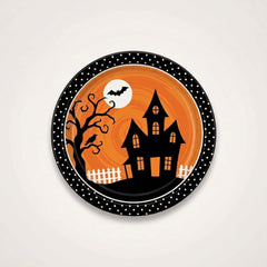 Frightfully Fun Halloween Paper Plates - 8.75"