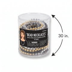 Team Spirit Bead Necklaces - Assorted Colors, 30" Length, Pack of 50