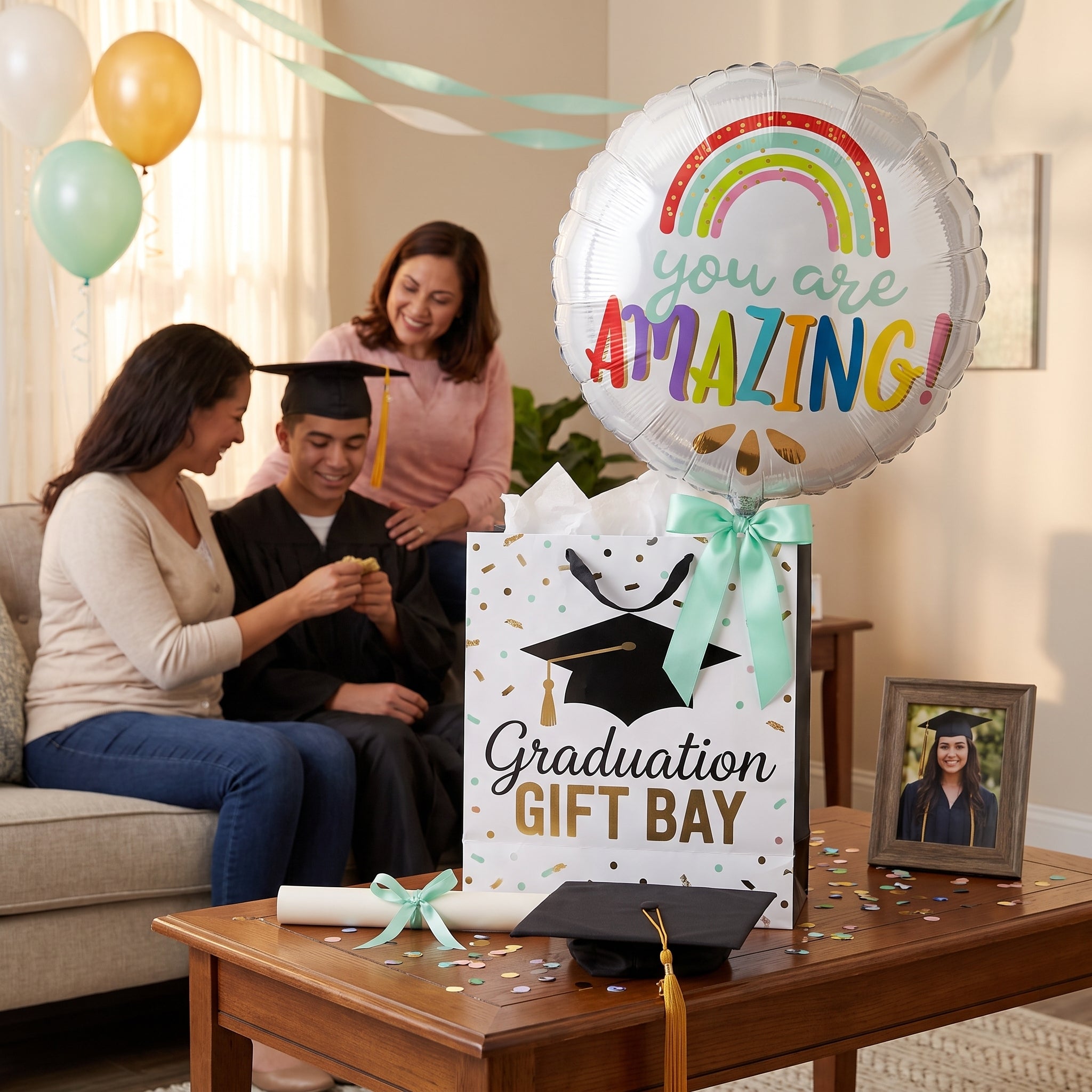 "You Are Amazing" Rainbow Foil Balloon - 18-Inch