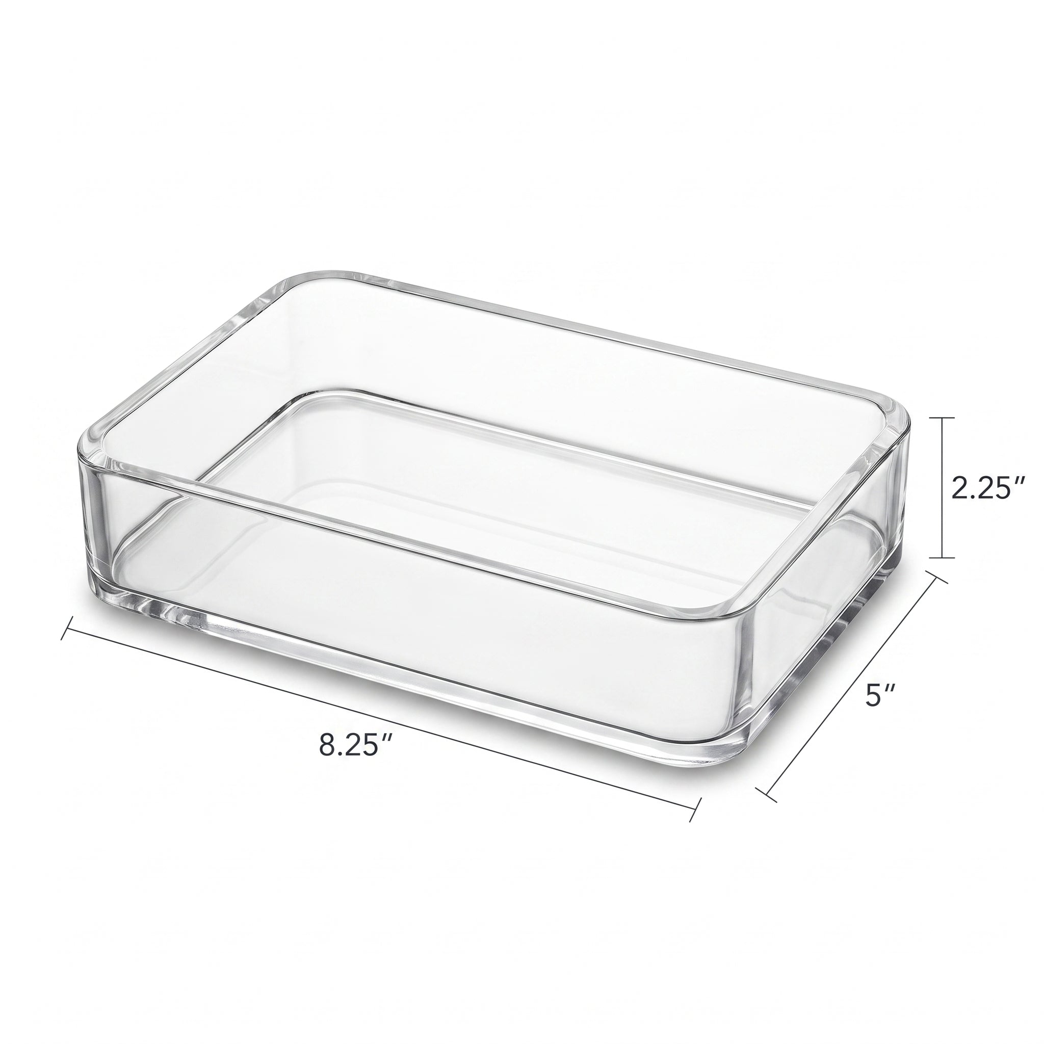 Clear Acrylic Guest Towel Caddy