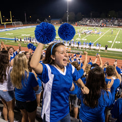 Royal Blue Pom Pom Headbopper