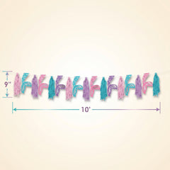 Shimmering Mermaid Tassel Garland - 10 ft