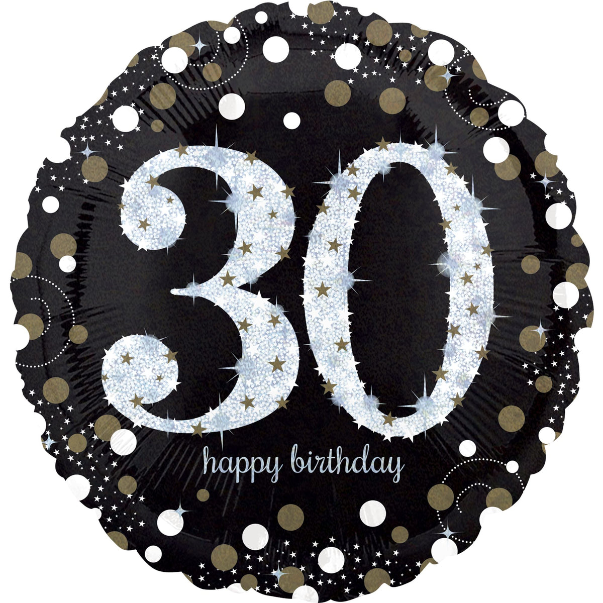 Sparkling 30th Birthday 18" Foil Balloon