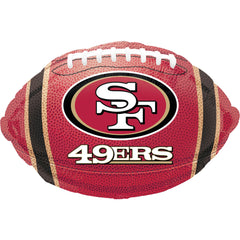 San Francisco 49ers Football Foil Balloon - 18 Inch