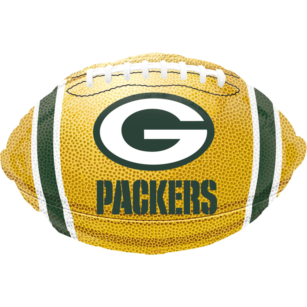 Green Bay Packers Football Shaped 18" Foil Mylar Balloon