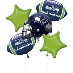 Seattle Seahawks Metallic Balloon Bouquet