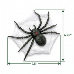 Giant Spider and Web Halloween Decoration