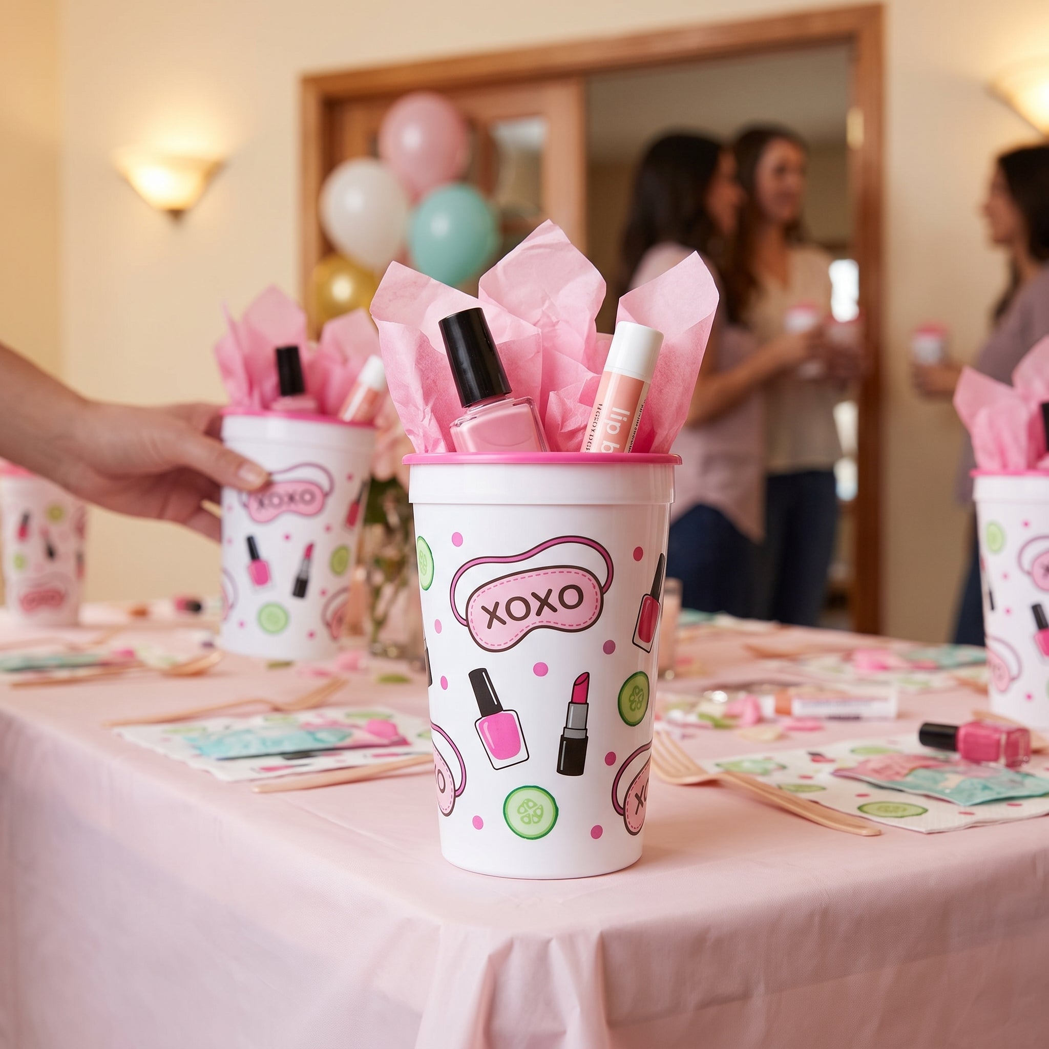 Spa Party Reusable Favor Cup, 16 oz