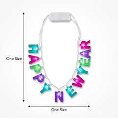 Starlight "Happy New Year" Colorful LED Light-Up Necklace