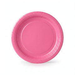 New Pink 6.75" Round Paper Plates - 20 Pack