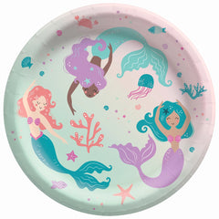 Mermaid Dreams 8.5" Paper Plates - 8 Count