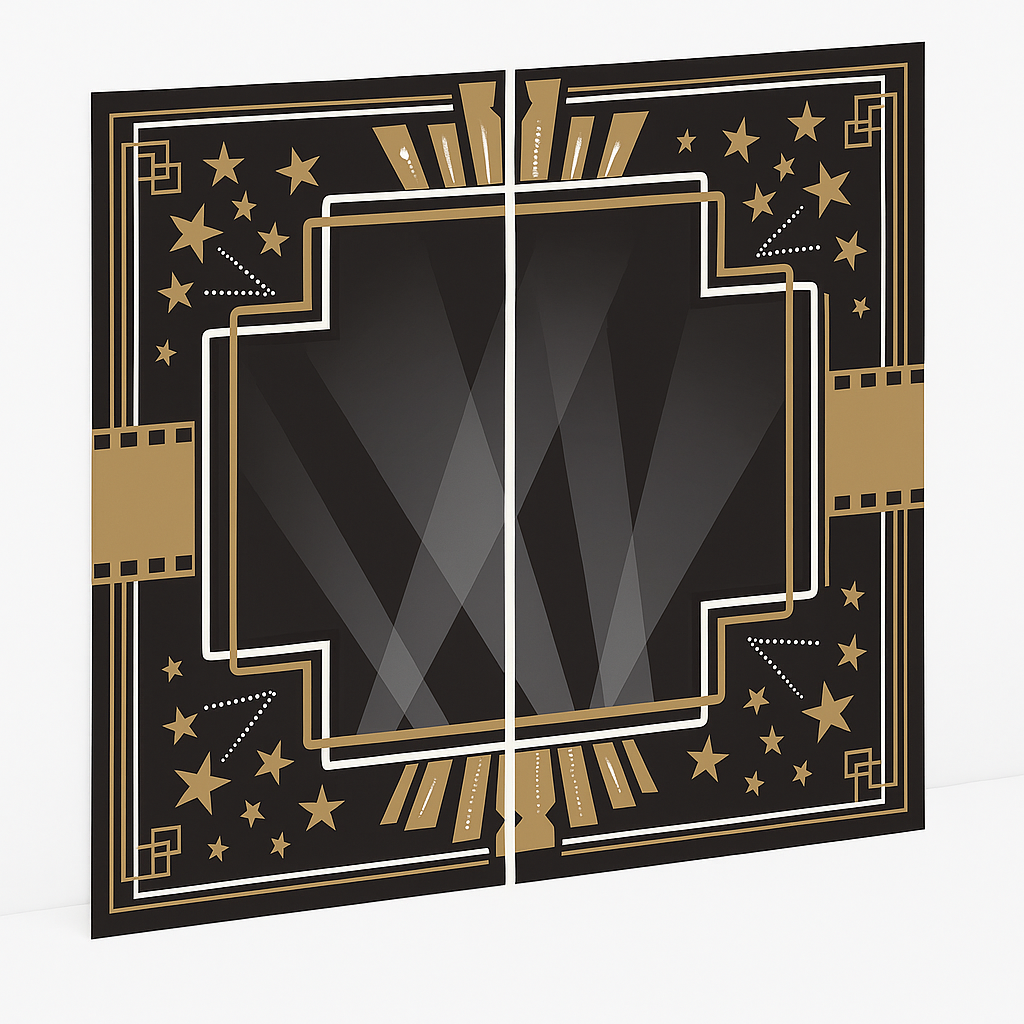 Hollywood Glitz & Glam Photo Booth Scene Setter Kit