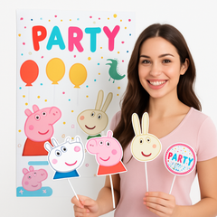 Peppa Pig Party Scene Setter Kit with Props