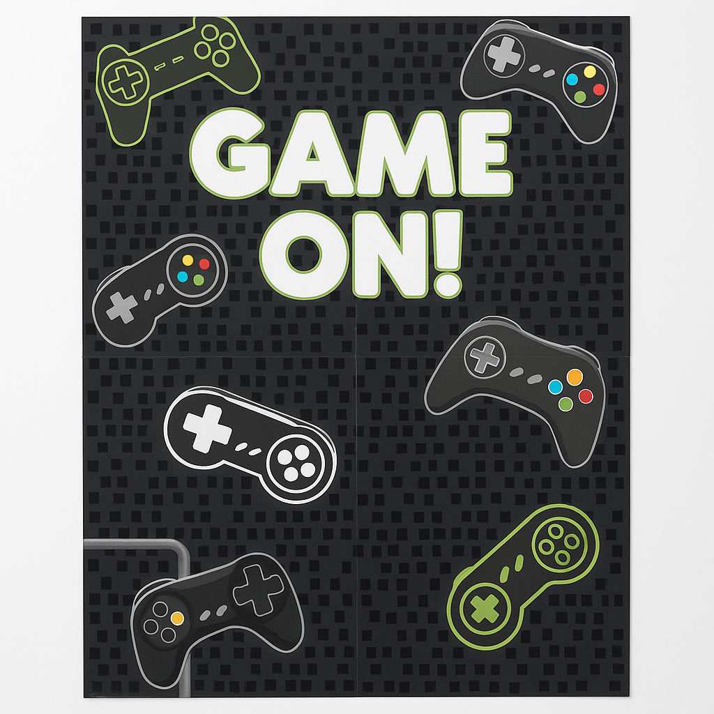"Game On" Video Game Controller Scene Setter Kit