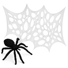 Spooky Fabric Webbing Garland for Halloween Decor