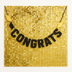 Metallic Grad Celebration Backdrop Set