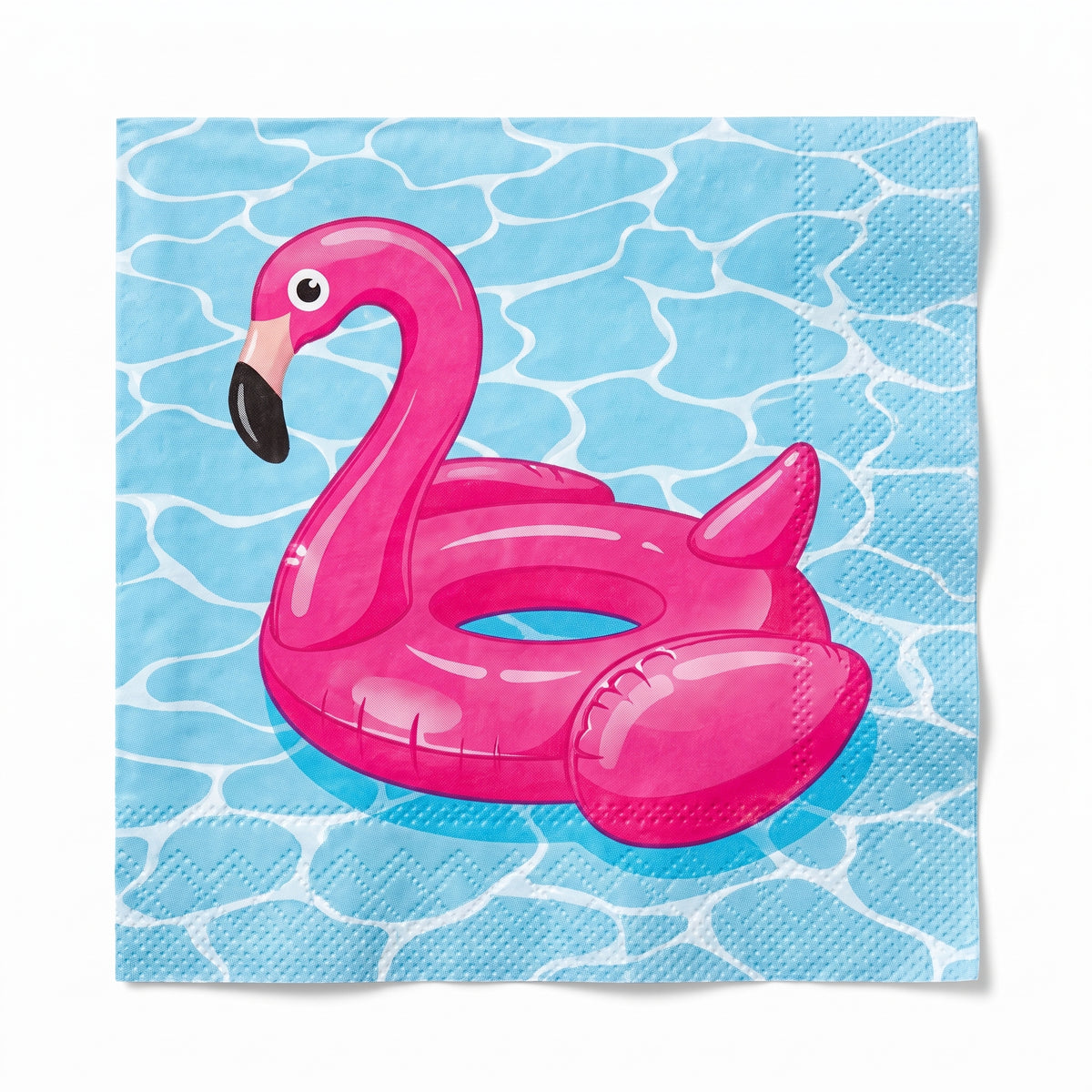 Summer Cool Pool Flamingo Beverage Napkins, 40-ct - 5 In. X 5 In.
