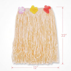 Kids Luau Hula Skirt with Hibiscus Flowers
