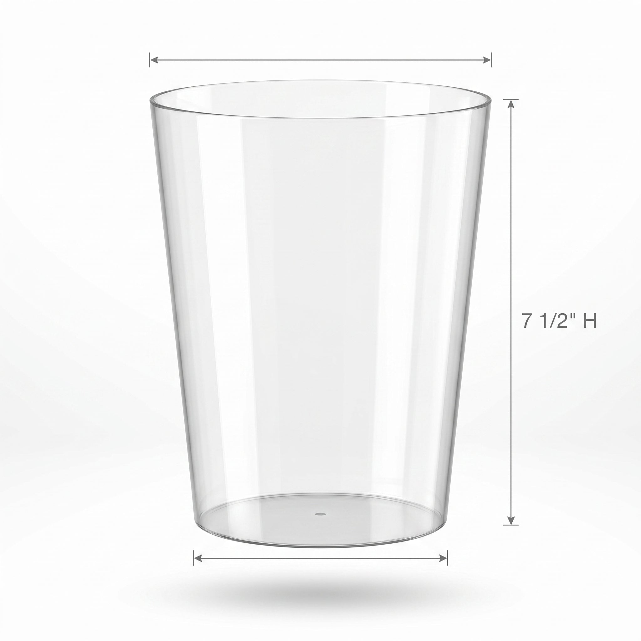 Large Clear Plastic Cylinder Container - 95 oz