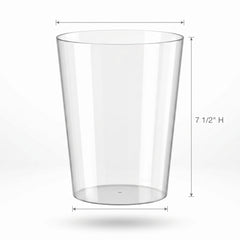 Large Clear Plastic Cylinder Container - 95 oz