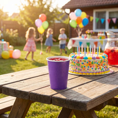 Vibrant 12oz Paper Party Cups - 40 Pack