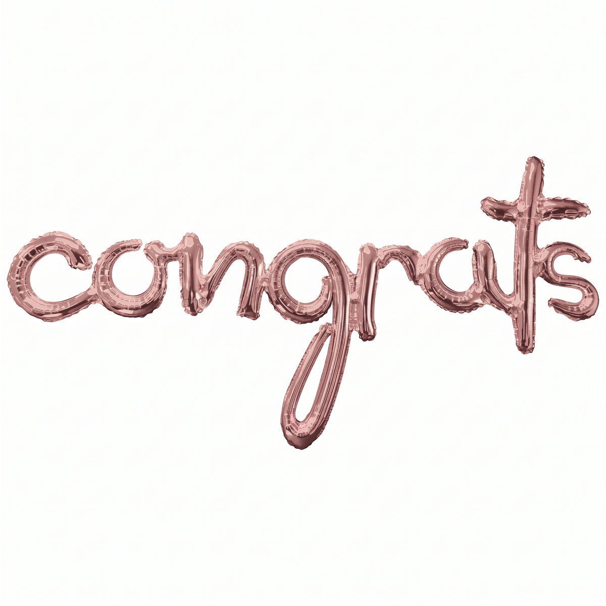 Rose Gold Script "Congrats" Balloon