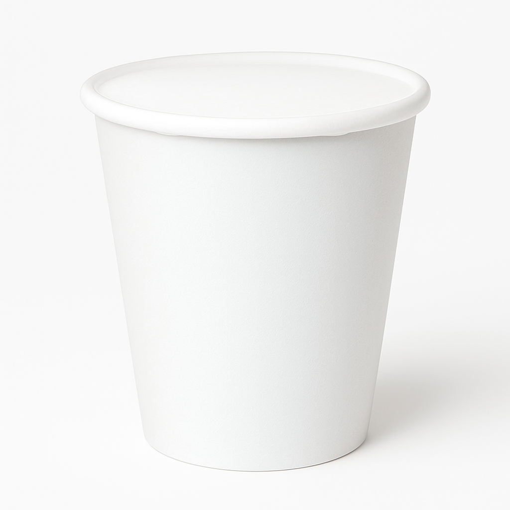 Frosty White 9oz Paper Cups - Solid Color Collection