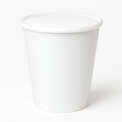 Frosty White 9oz Paper Cups - Solid Color Collection