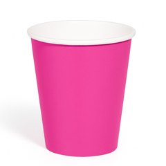 Bright Pink 9oz Paper Cups