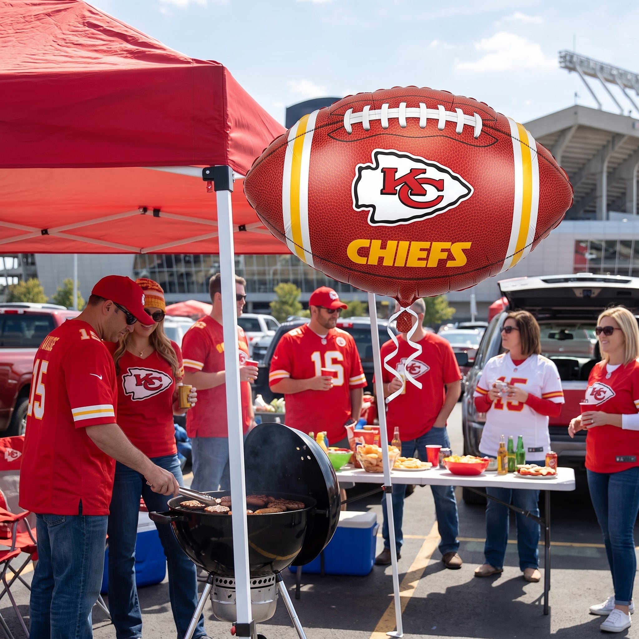 18-Inch Kansas City Football Foil Balloon