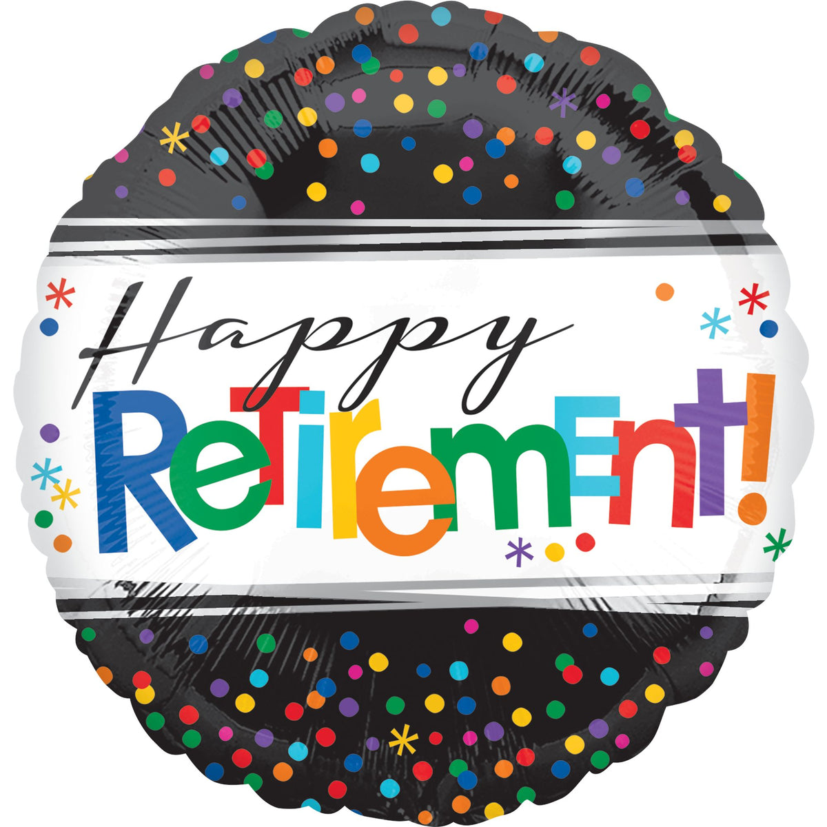 Vibrant "Happy Retirement" Foil Balloon - 18 Inches