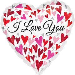 Heartfelt "I Love You" 18-Inch Foil Balloon