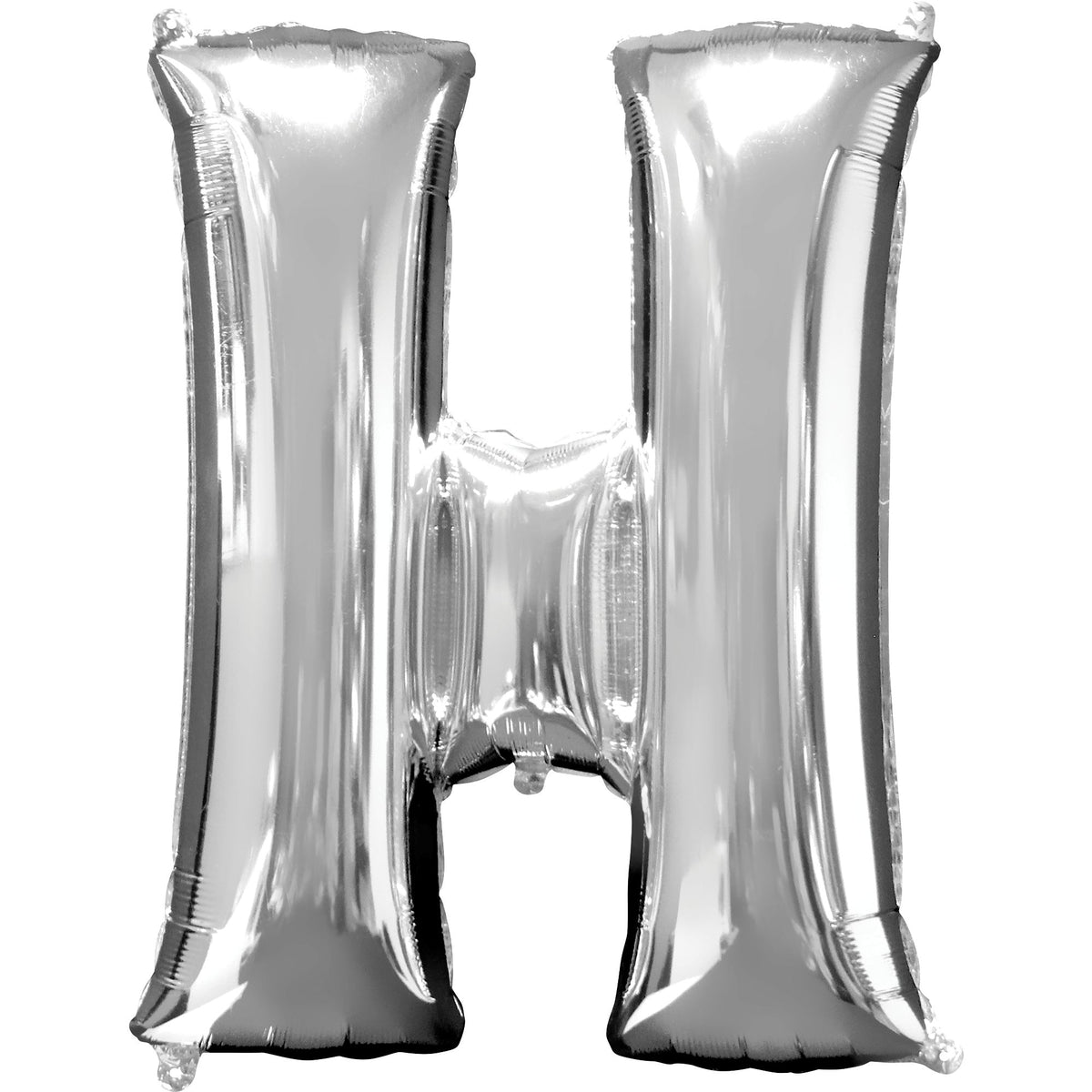 Silver Foil SuperShape Letter "H" Balloon