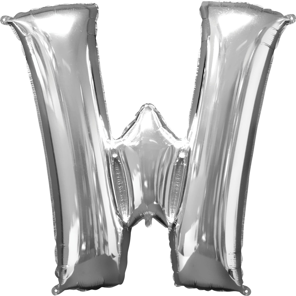 Silver Foil Letter "W" Balloon