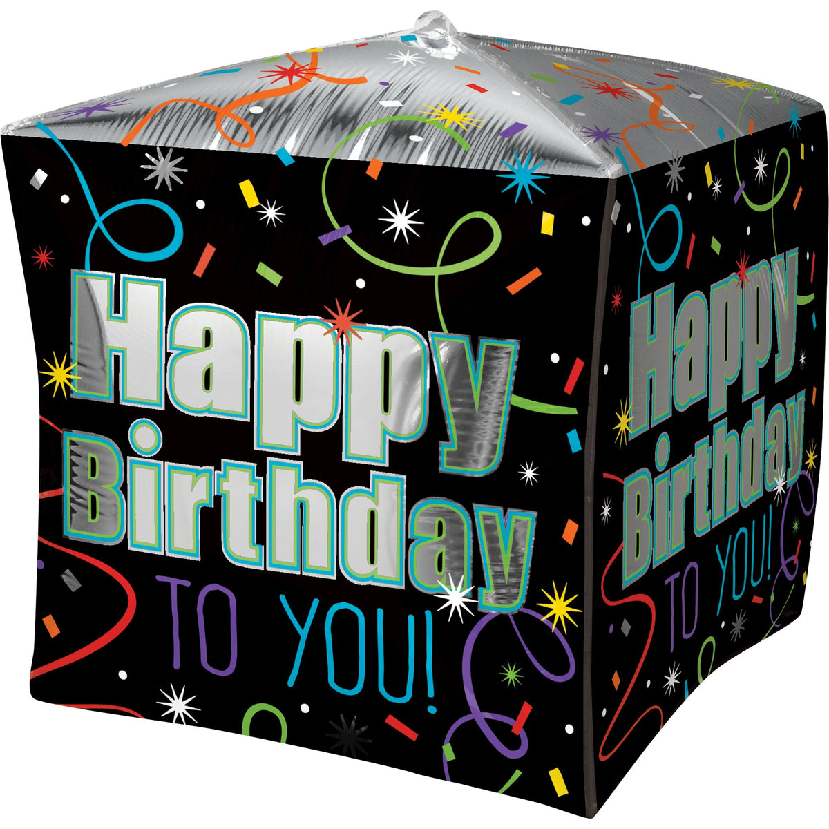 Brilliant Happy Birthday Cube Foil Balloon