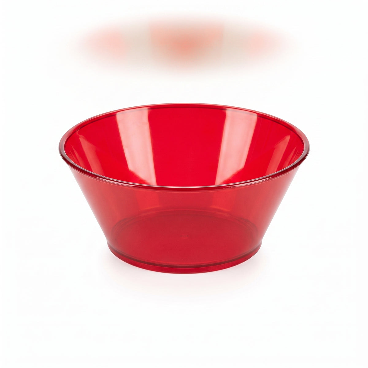 Apple Red 24oz Small Plastic Serving Bowl