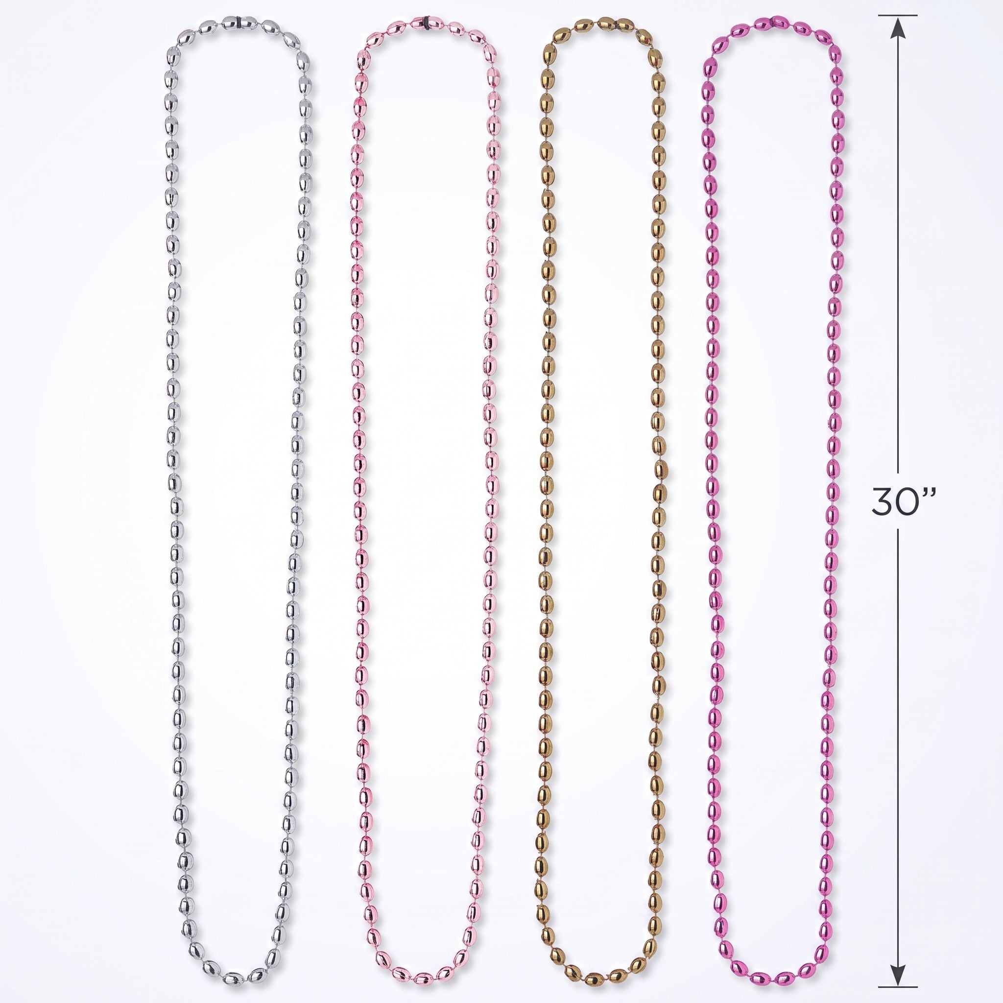 Team Bride Bachelorette Bead Necklaces - 24 Pack