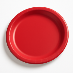 Silver Paper Dinner Plates - 10" Round, High Count