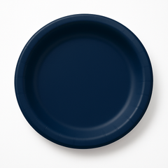 True Navy 10" Round Paper Dinner Plates