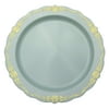 10 In. Robin Blue Victorian Design Plates | 20 Count