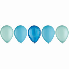 Aqua Blue Latex Balloons, 11-Inch, 15-Pack