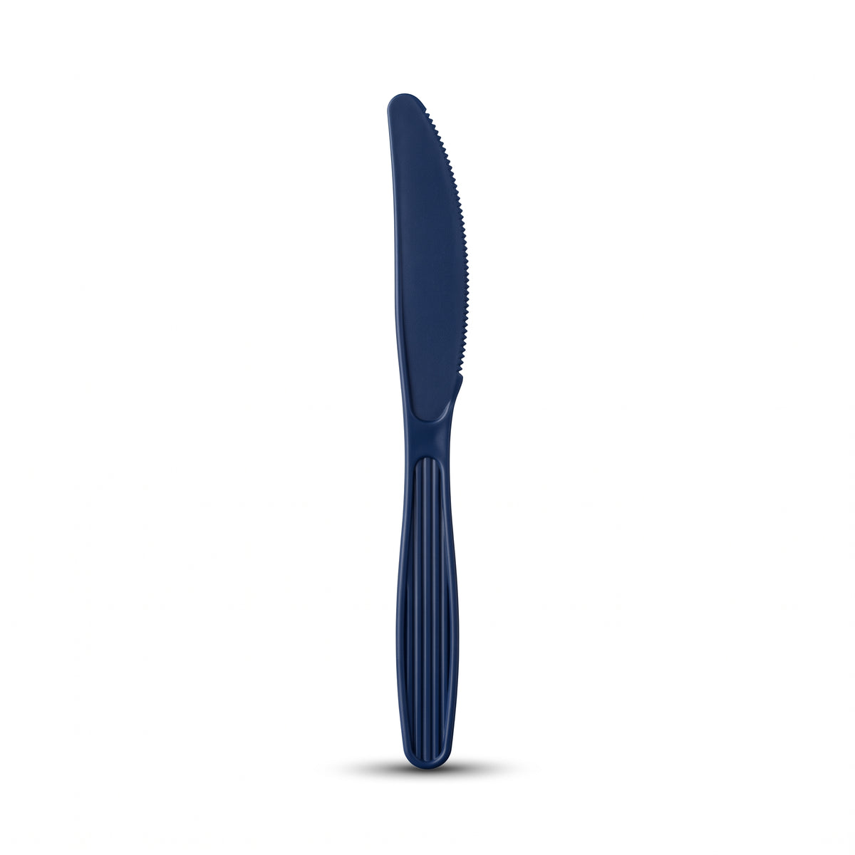 Navy Blue Economy Plastic Knives - 7.5 in.
