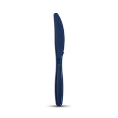 Navy Blue Economy Plastic Knives - 7.5 in.