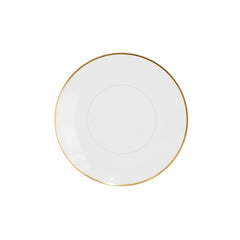 6 In. Trend Clear/Gold Plastic Plates | 10 Count