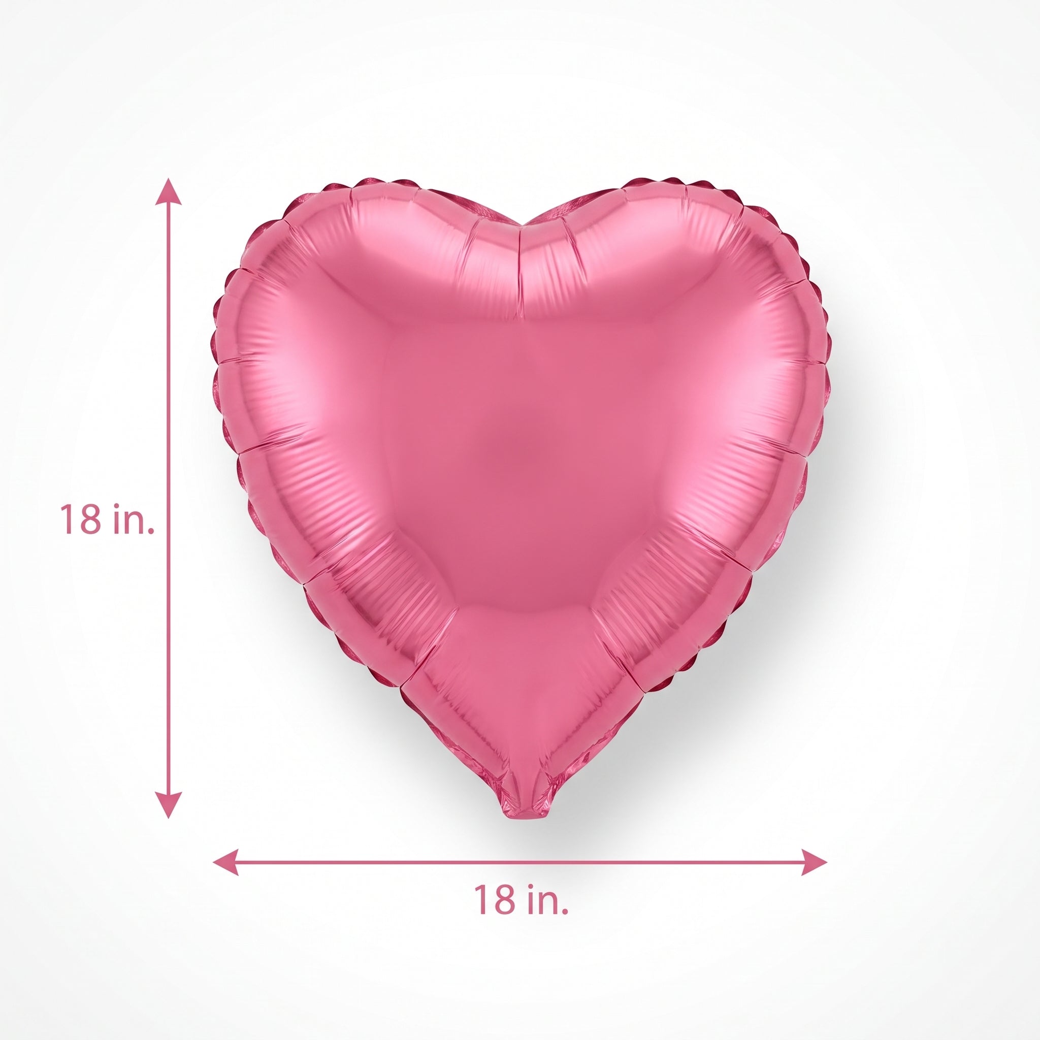 Flamingo Heart Pink Foil Balloon - 18in