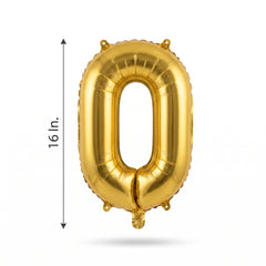 Gold Foil Letter "O" Balloon - Air Filled