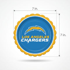 Los Angeles Chargers 7" Round Paper Plates