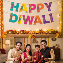 Festive "Happy Diwali" Hanging Banner Decoration Kit