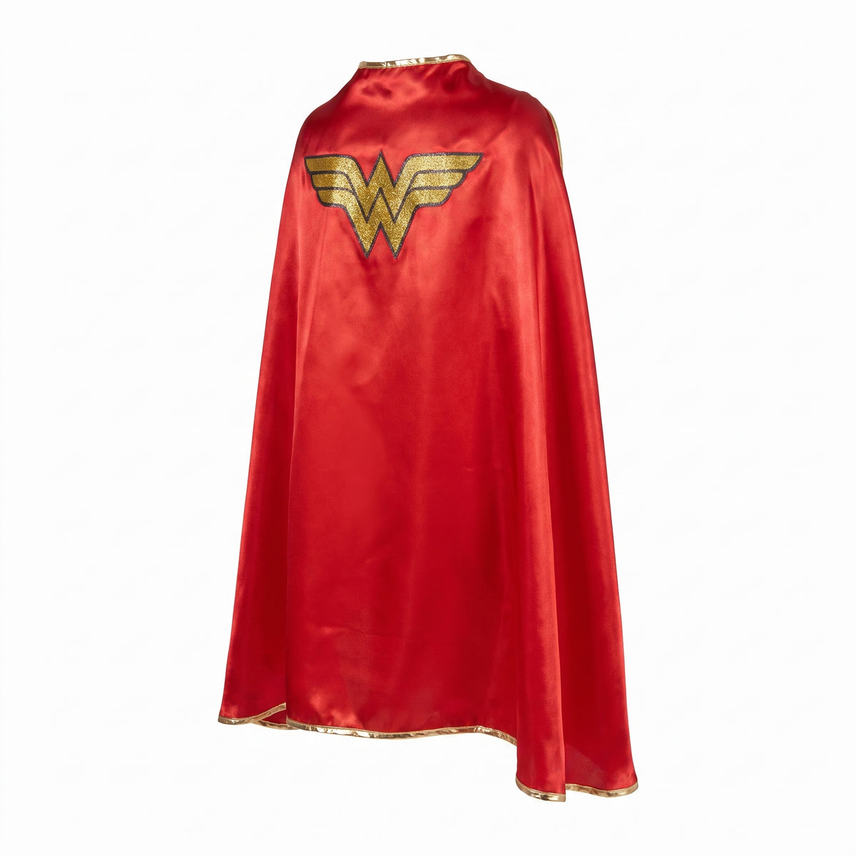 Kids' DC Wonder Woman Cape, Red/Gold, One Size, Wearable Costume Accessory for Halloween